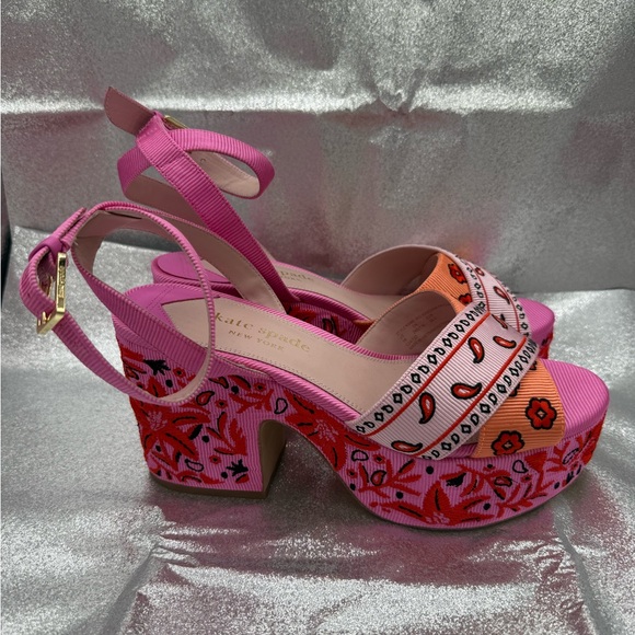 Kate Spade Rio Patchwork Platform Sandals - Picture 6 of 12